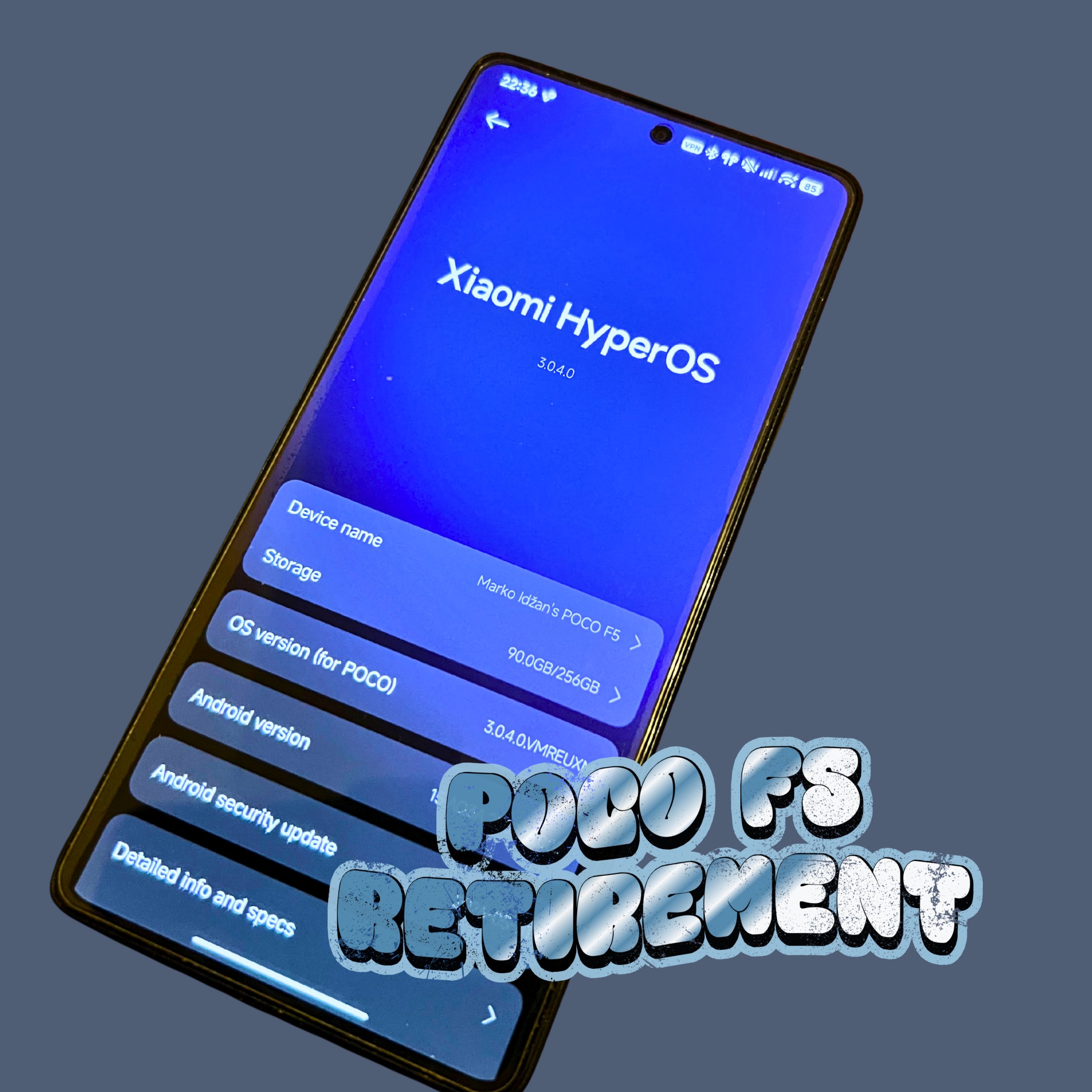 Cover art for Poco F5 Retirement Song
